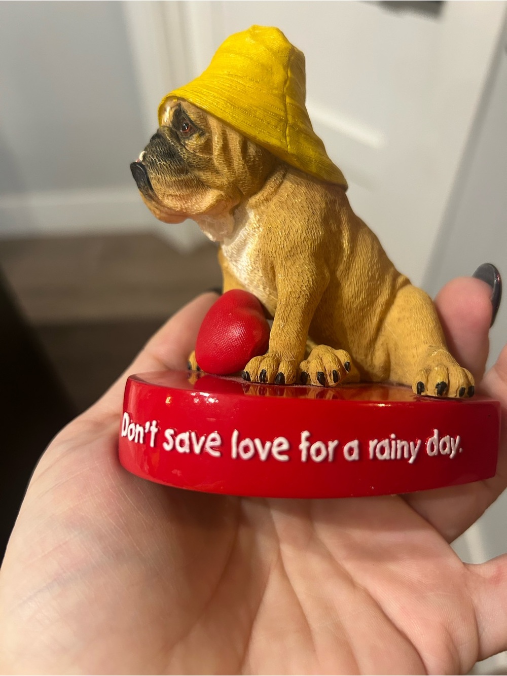 Vintage 2003 Zelda Wisdom “Rainy Day” Bulldog Figurine #4845 - Picture 8 of 10
